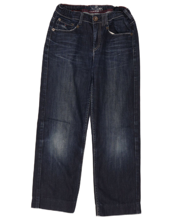 Tommy Hilfiger Boys Graphic Straight Jeans 15-16 Years W30 L24 Blue Cotton