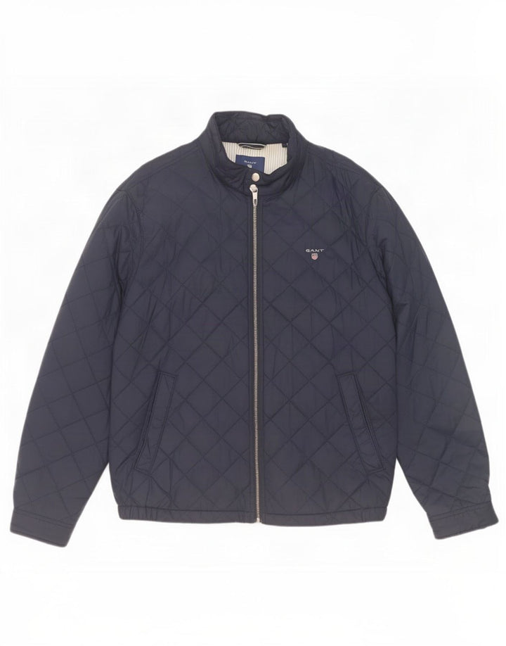 Giacca trapuntata da uomo Gant UK 42 XL blu navy in poliammide