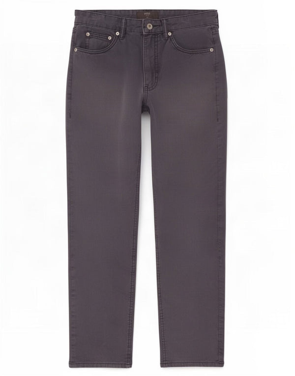 Pantaloni casual slim da uomo Marks & Spencer W30 L29 cotone blu navy
