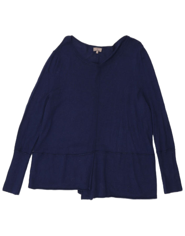 Maglione da donna con scollo a barca Phase Eight UK 16 Large in viscosa blu navy