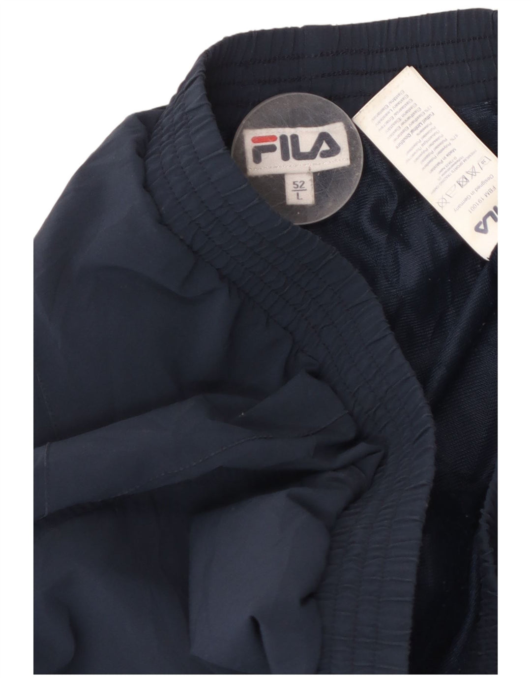 Pantaloni da tuta da uomo FILA grandi in poliestere blu navy