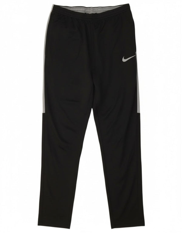 Pantaloni da tuta Nike Dri Fit da uomo, piccoli, in poliestere color block nero