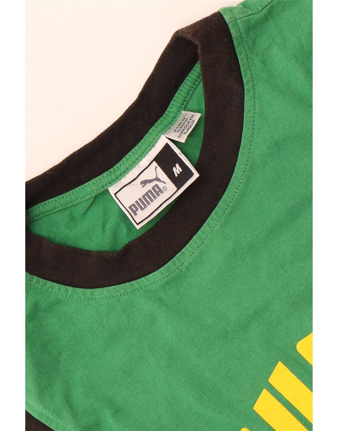 Canotta grafica da uomo Puma color block verde medio