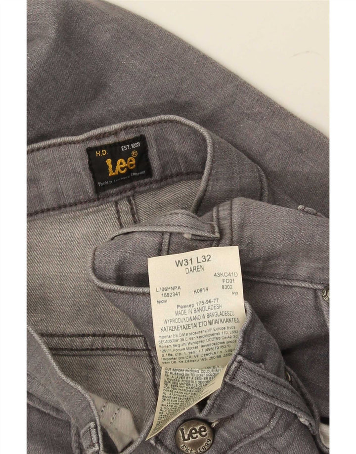 Jeans dritti da uomo Lee Daren W31 L32 cotone grigio