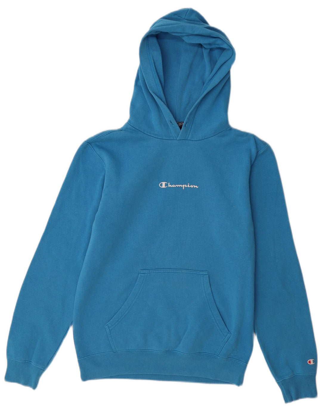 Maglione con cappuccio da uomo CHAMPION piccolo in cotone blu