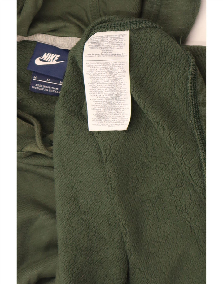 Felpa con cappuccio da uomo Nike in cotone verde medio