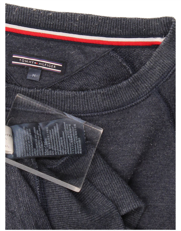 Tommy Hilfiger Uomo Regular Fit Felpa Maglione Medio Blu Navy Cotone