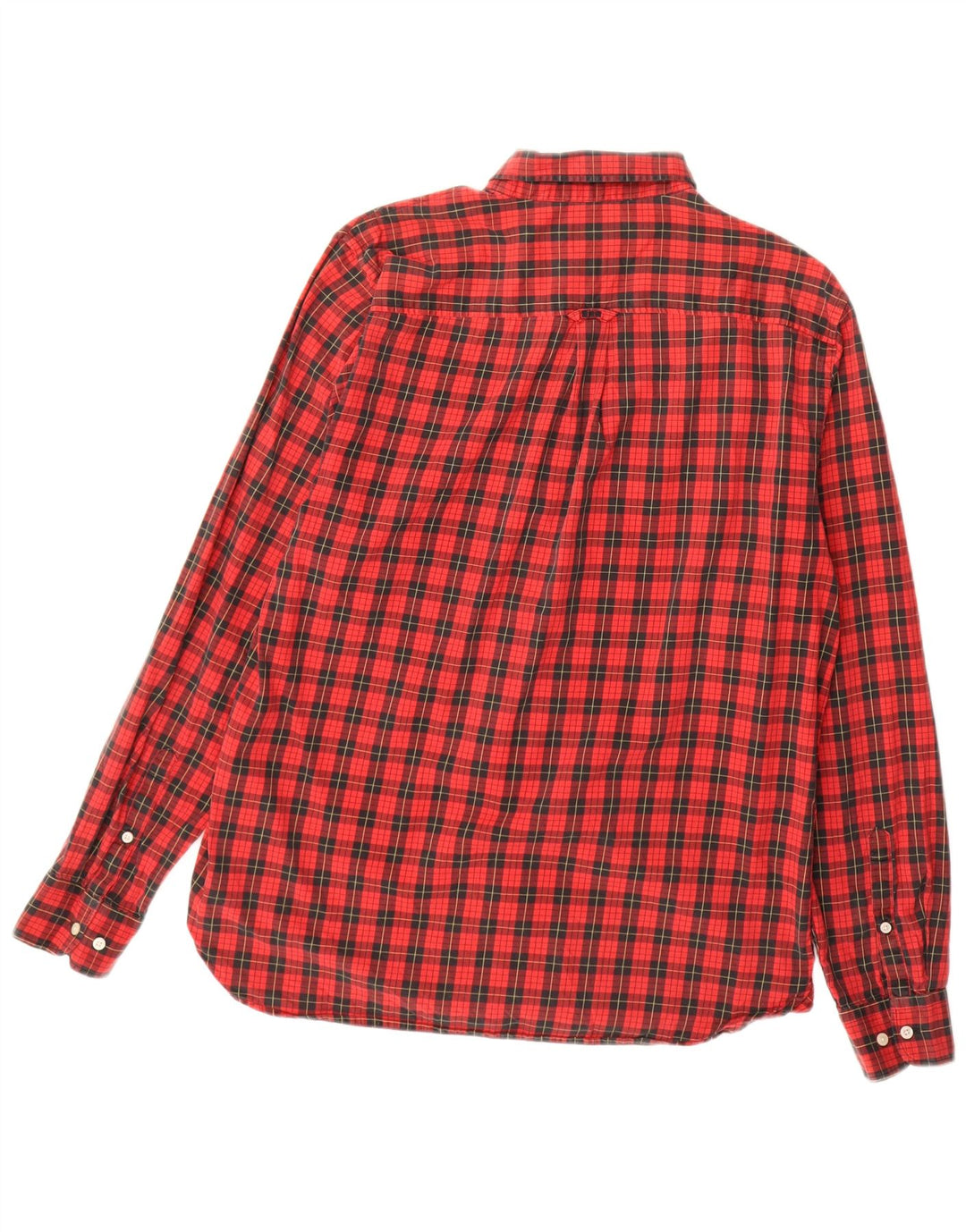 Camicia da uomo in flanella Superdry, cotone a quadri rossi grandi