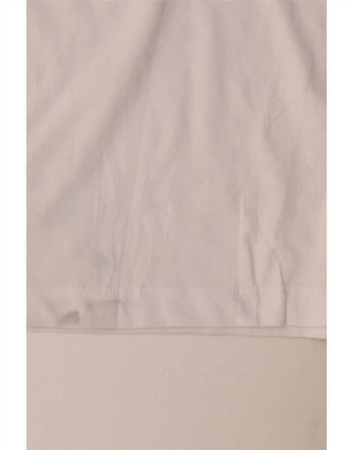 T-shirt grafica Nike Dri Fit da uomo, grande, in cotone bianco