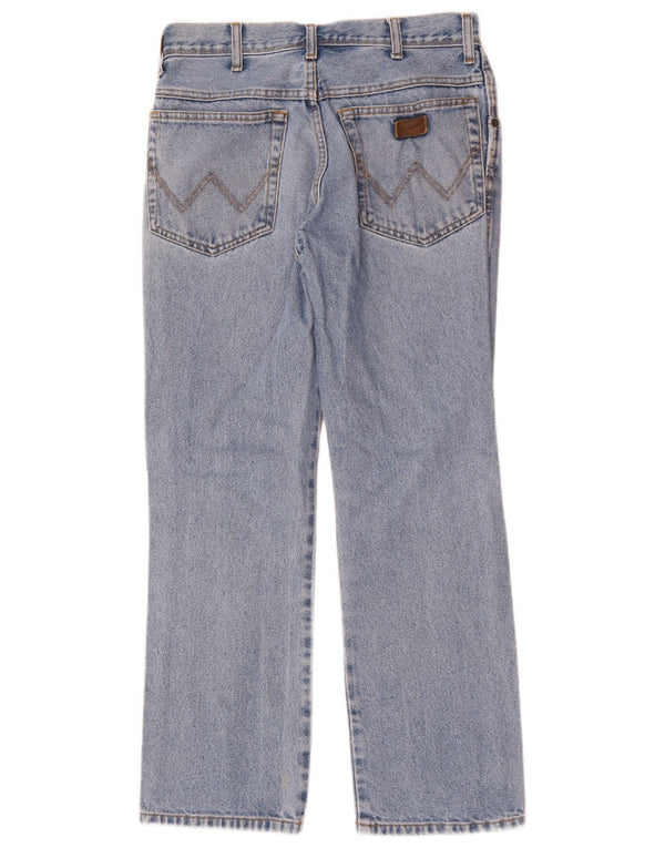Jeans dritti da uomo Wrangler vestibilità regolare W32 L30 cotone blu