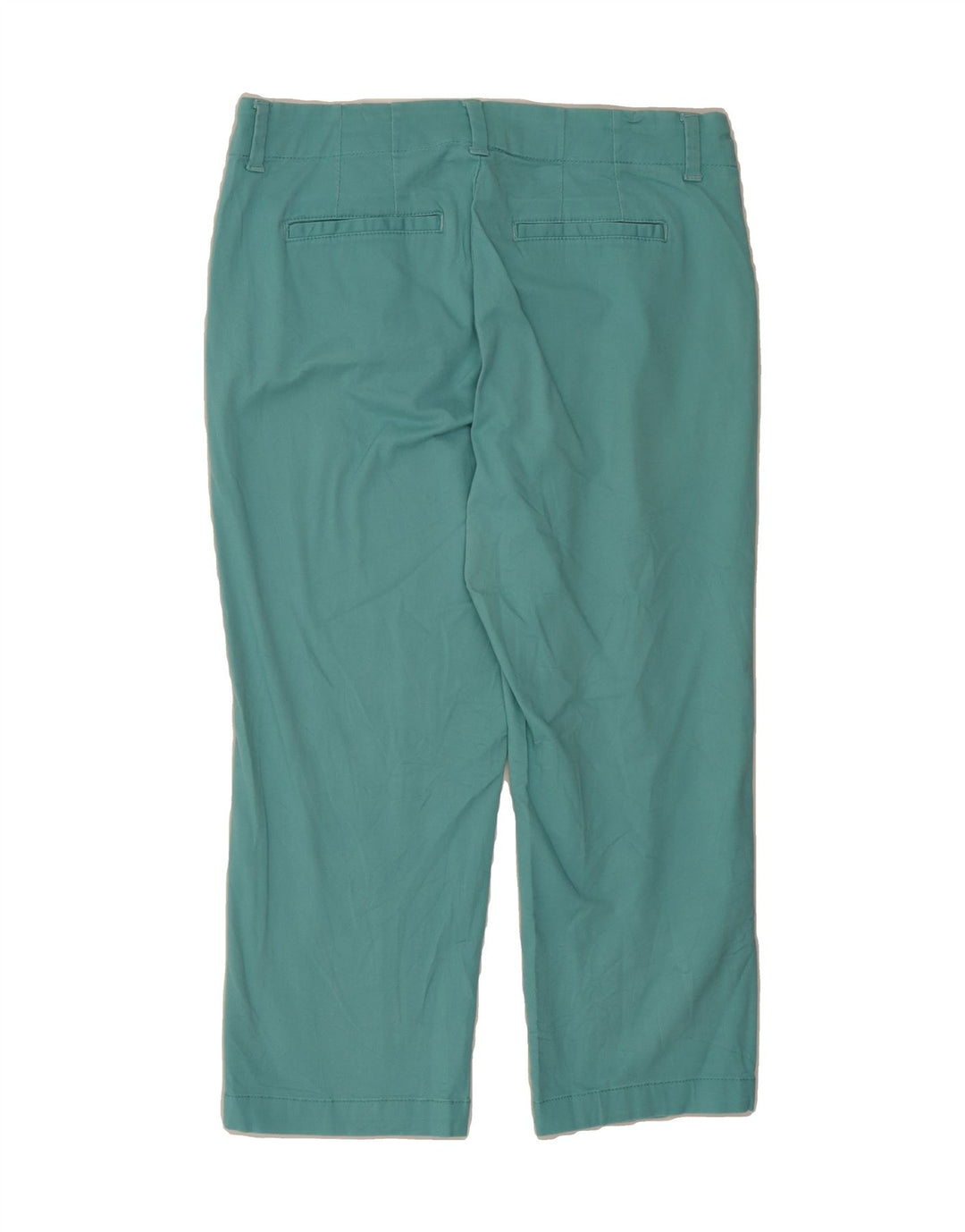 LEE Womens Mid Rise Cropped Trousers US 8 Medium W32 L23 Turquoise Vintage Lee and Second-Hand Lee from Messina Hembry 