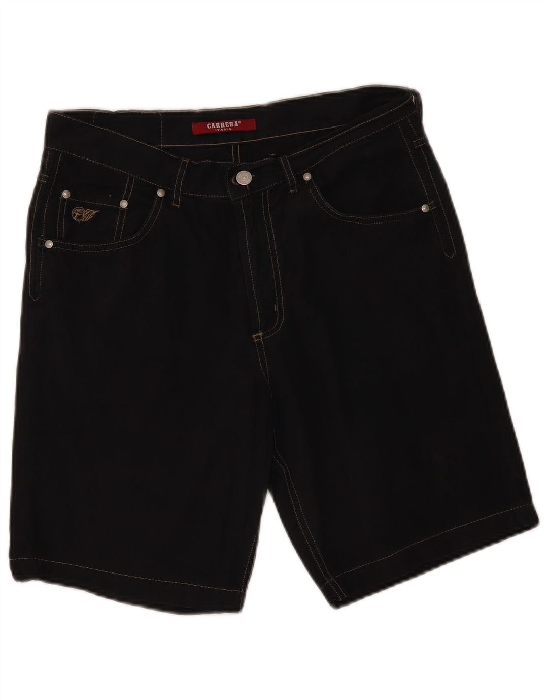 Pantaloncini casual da uomo Carrera W32 cotone nero medio