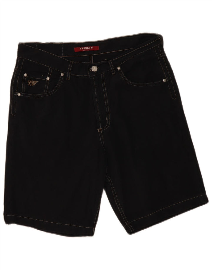 Pantaloncini casual da uomo Carrera W32 cotone nero medio