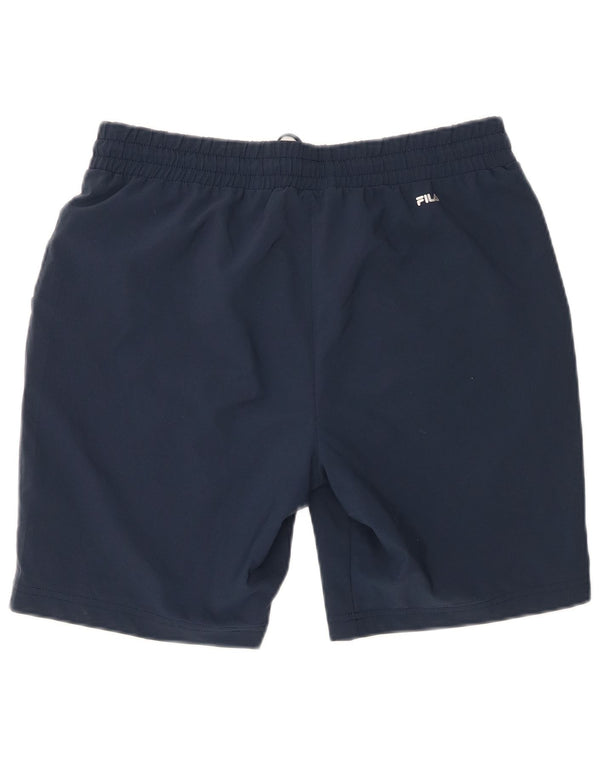 Pantaloncini sportivi da donna Fila UK 16 Large Blu Navy Poliestere