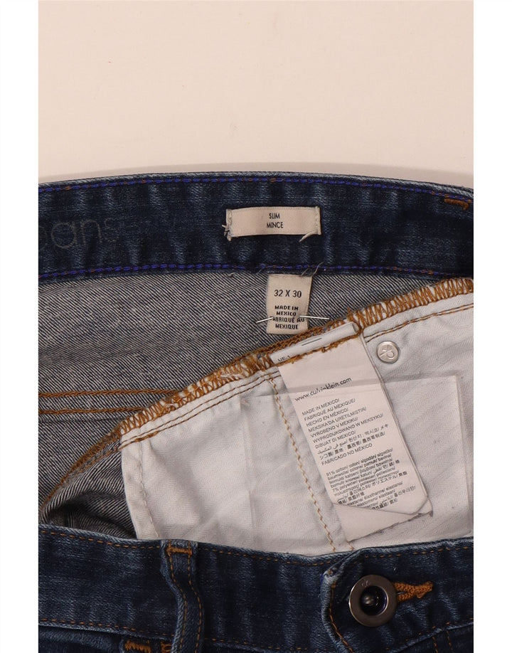Jeans Calvin Klein da donna Mince Slim W32 L30 cotone blu