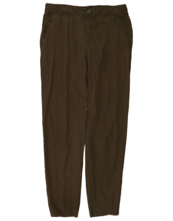 Pantaloni chino affusolati da donna Zara EU 36 XS W26 L28 Lyocell verde