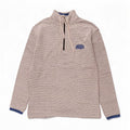 Felpa da uomo con collo con zip Weird Fish, cotone grigio medio