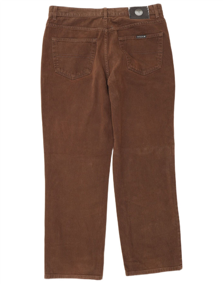 Jeans Straight Uomo Trussardi W34 L30 Cotone Marrone