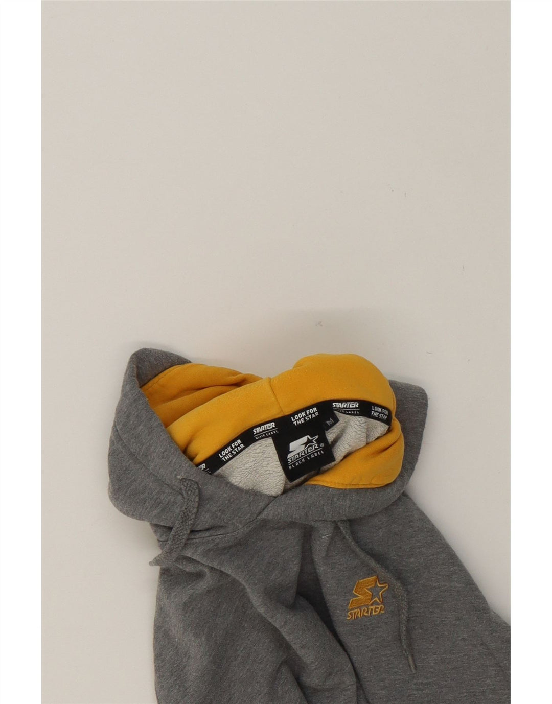 STARTER Mens Hoodie Jumper Medium Grey Cotton Vintage Starter and Second-Hand Starter from Messina Hembry 