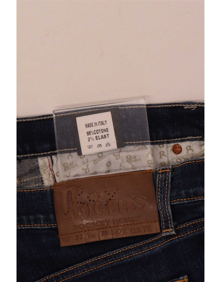 Jeans slim da uomo Roy Rogers W32 L36 cotone blu