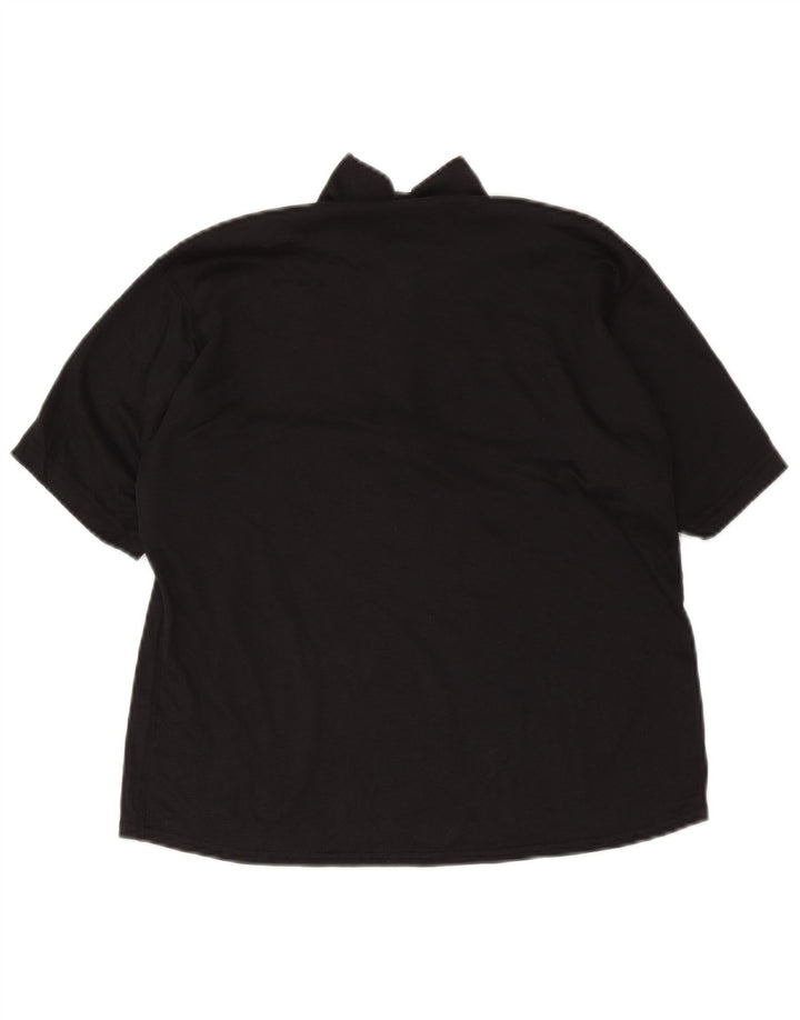 Patagonia T-shirt da donna con zip e collo Top UK 14 Medium Nero Poliestere