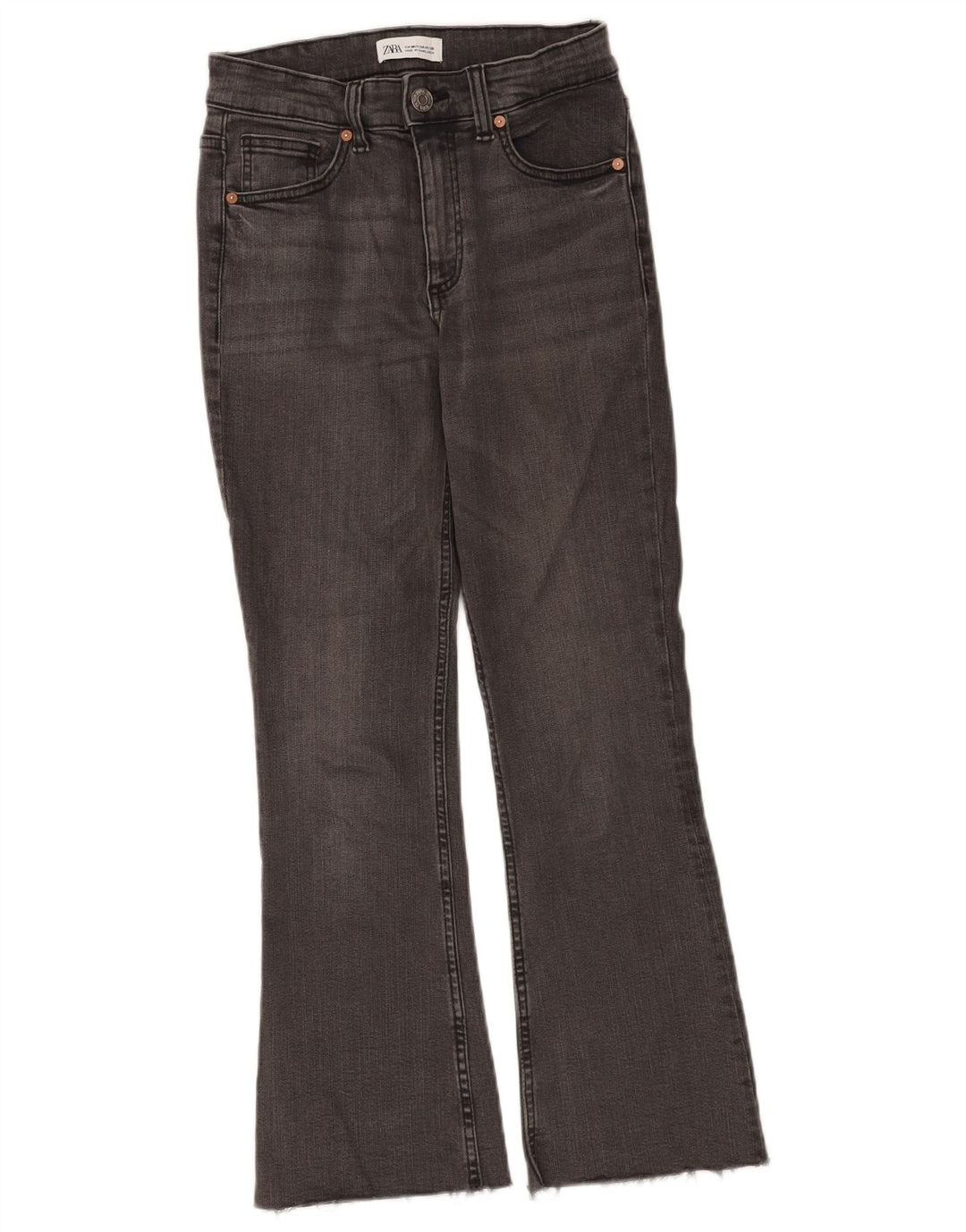 Jeans svasati da donna Zara EU 36 XS W26 L26 Grigio