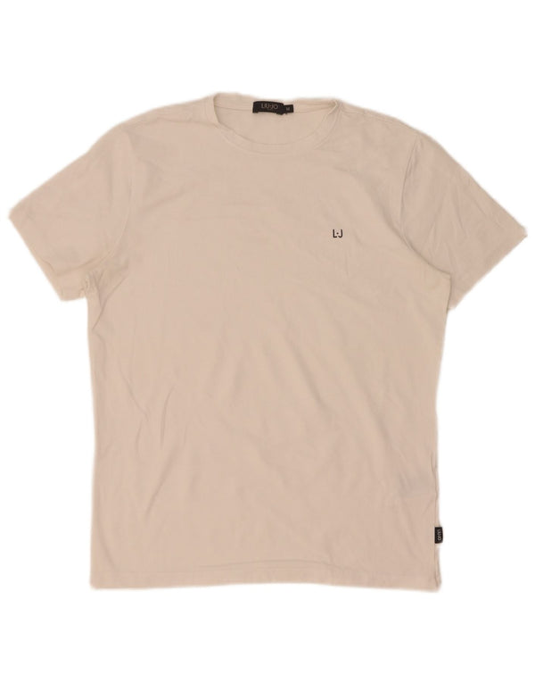 Liu Jo T-shirt Uomo Top Media Cotone Bianco