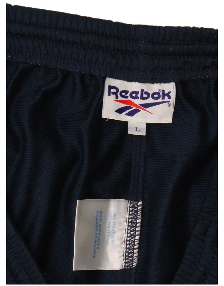 Pantaloni da tuta da uomo Reebok Joggers Large Blu Navy Colourblock