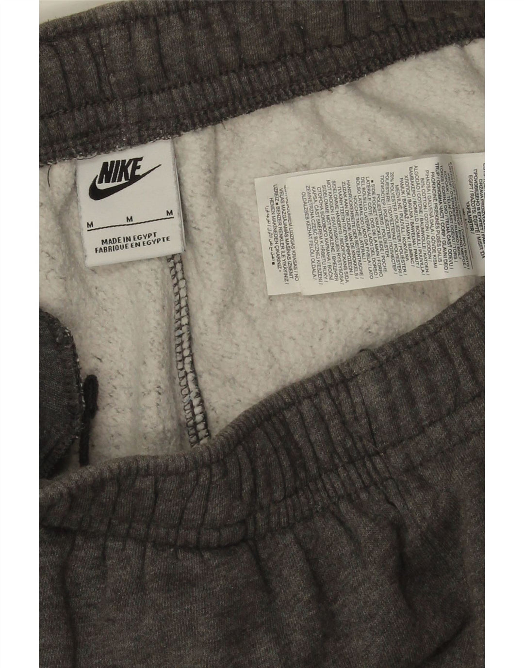 Pantaloni da tuta da uomo Nike Joggers in cotone chiazzato grigio medio