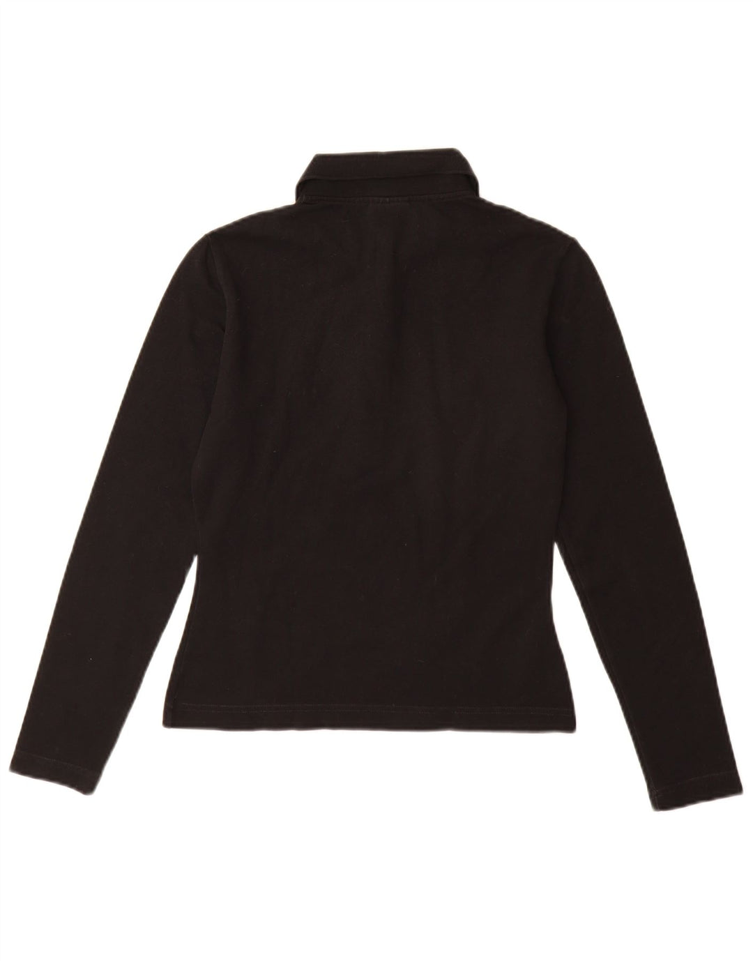 Polo da donna a maniche lunghe Lacoste taglia 40 media cotone nero