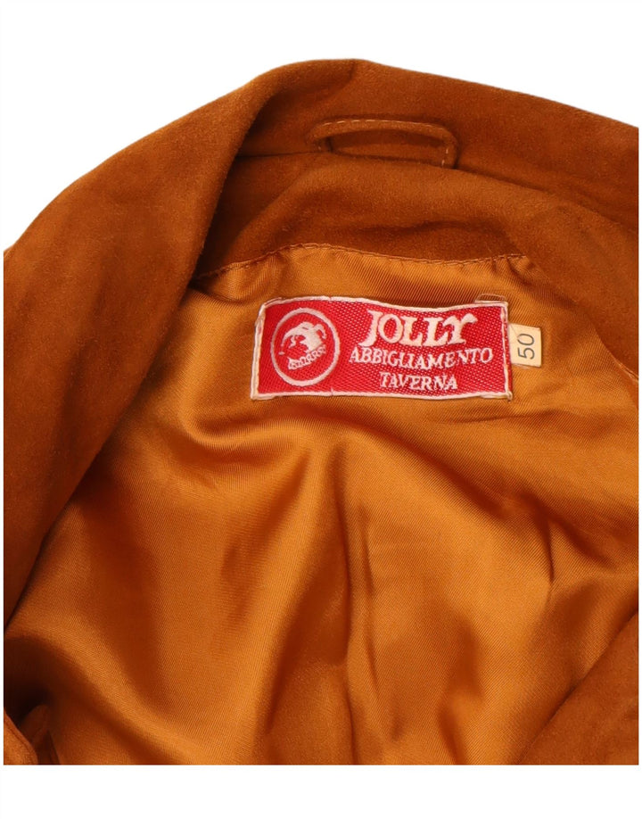 Soprabito Oversize Jolly Donna in Pelle Scamosciata IT 50 XL Pelle Marrone