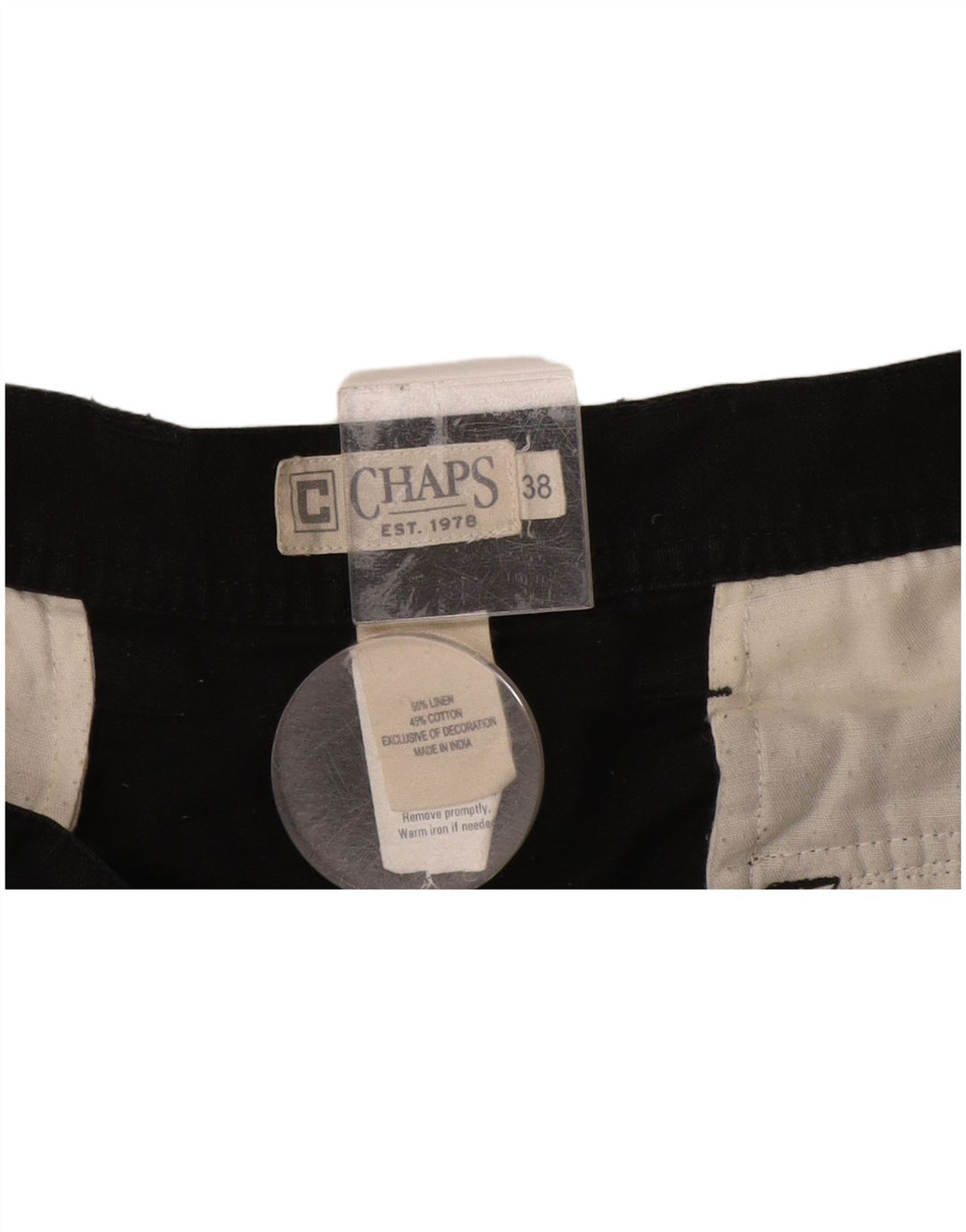 Pantaloncini cargo da uomo CHAPS W38 XL Lino nero