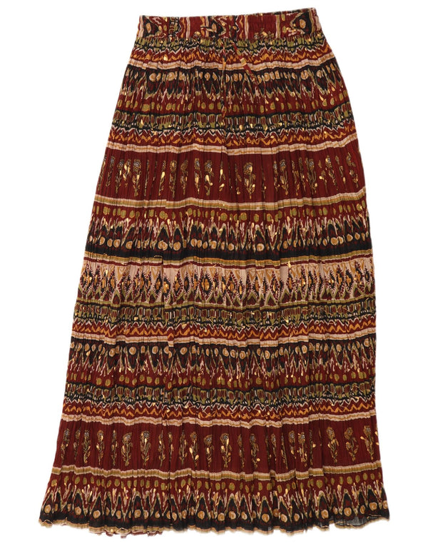 Gonna lunga da donna Broadway media W28 bordeaux floreale