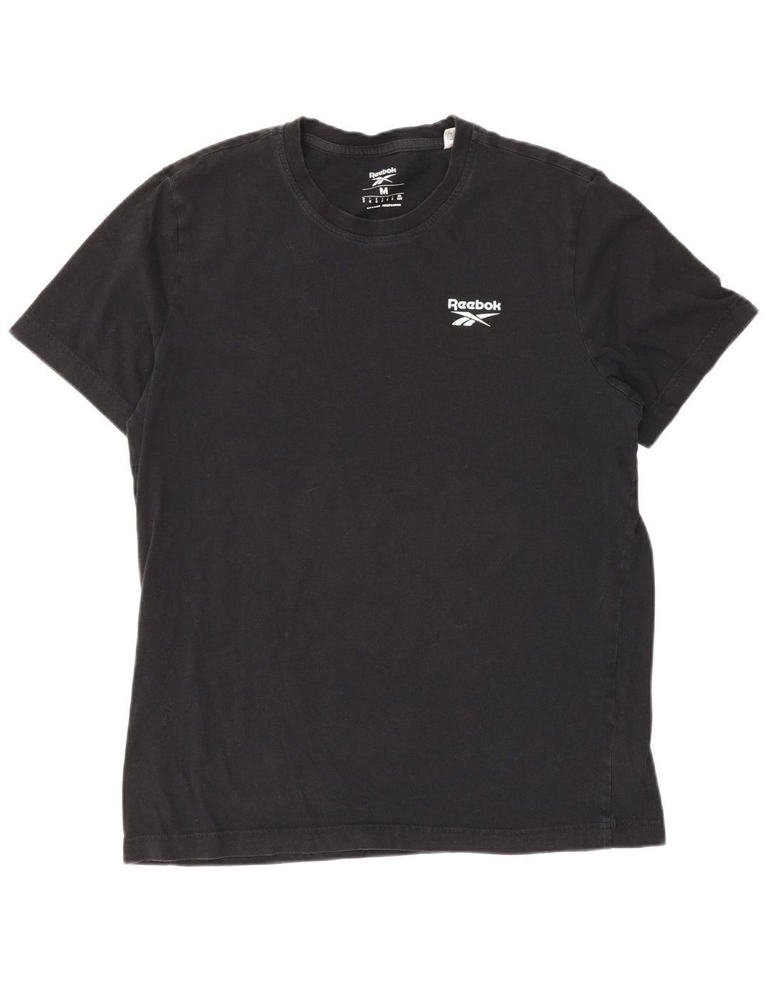 T-shirt Reebok da uomo Top media in cotone nero