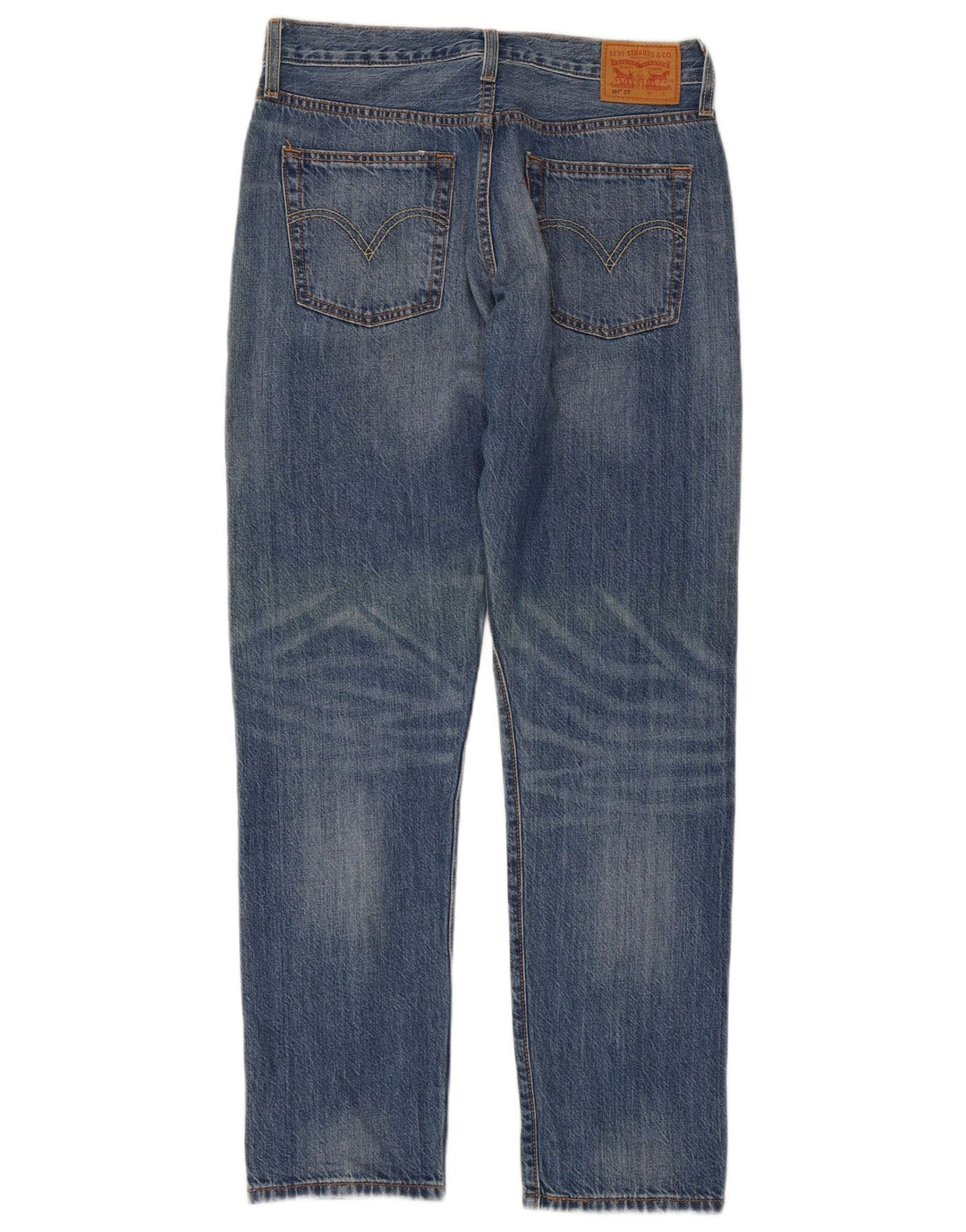 Levi's Donna 501 CT Jeans dritti invecchiati W26 L30 Cotone blu