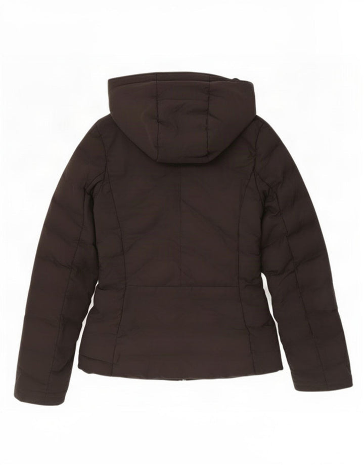 Giacca imbottita con cappuccio da donna Zara UK 6 XS poliestere nero