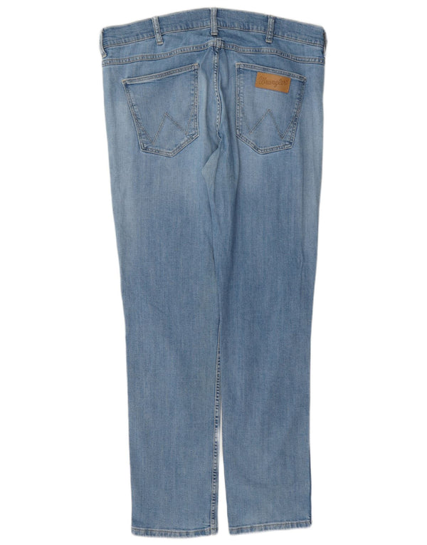 Jeans dritti da uomo Wrangler Greensboro W35 L32 cotone blu