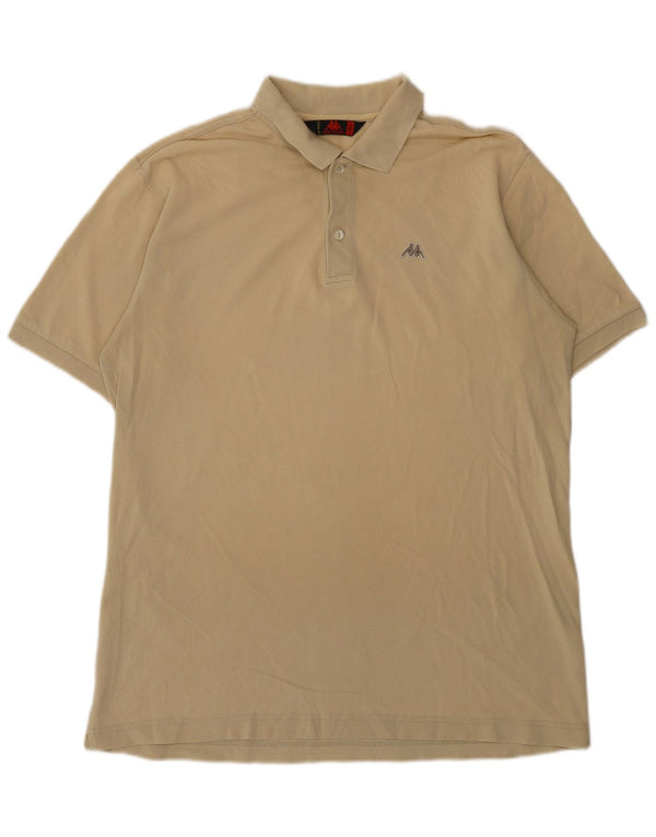 Polo Kappa Uomo Large in Cotone Giallo