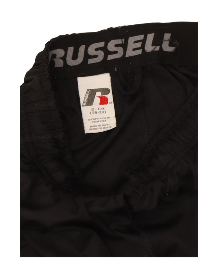RUSSELL ATHLETIC Mens Dri-Power Sport Shorts Small Black Polyester Vintage Russell Athletic and Second-Hand Russell Athletic from Messina Hembry 