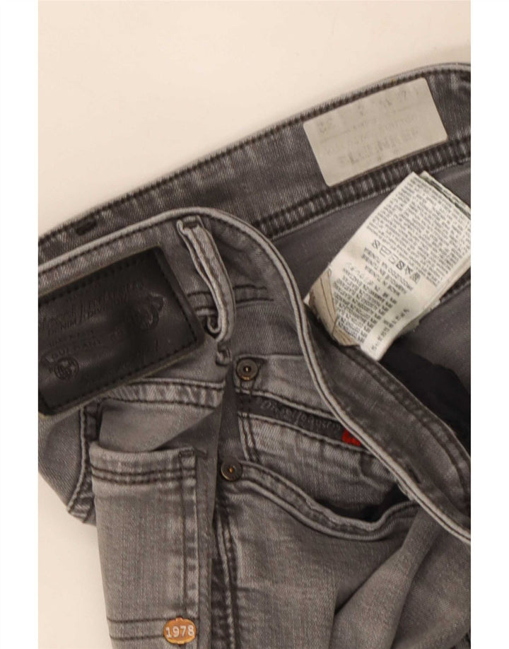 Diesel Uomo Sleenker Slim Jeans W32 L32 Cotone Grigio