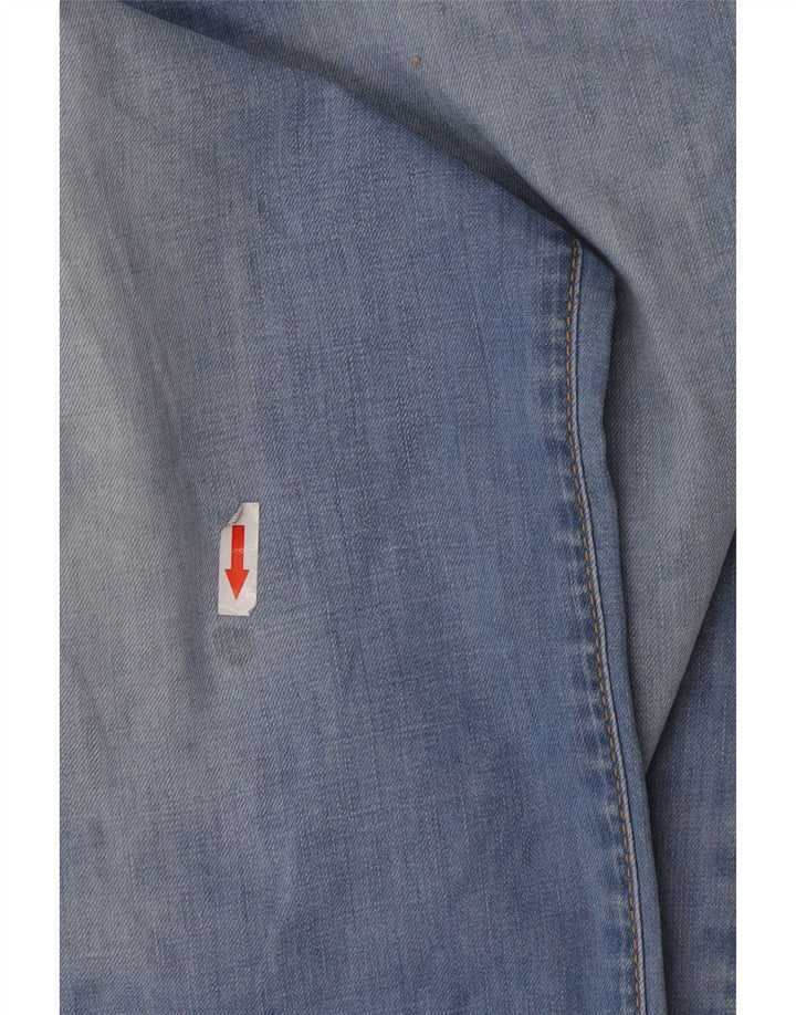 Jeans Straight Uomo Trussardi W36 L31 Blu Cotone
