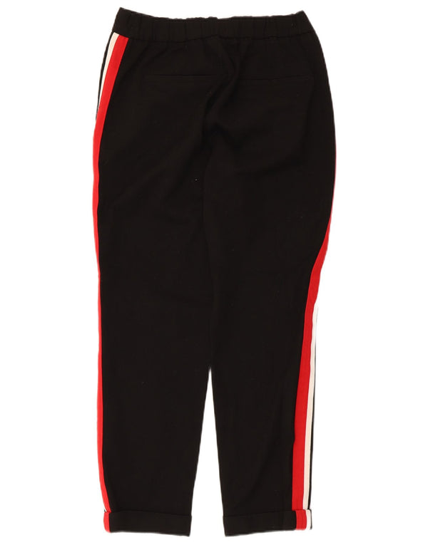 Pantaloni chino dritti da donna Zara XS W24 L24 Poliestere color block nero