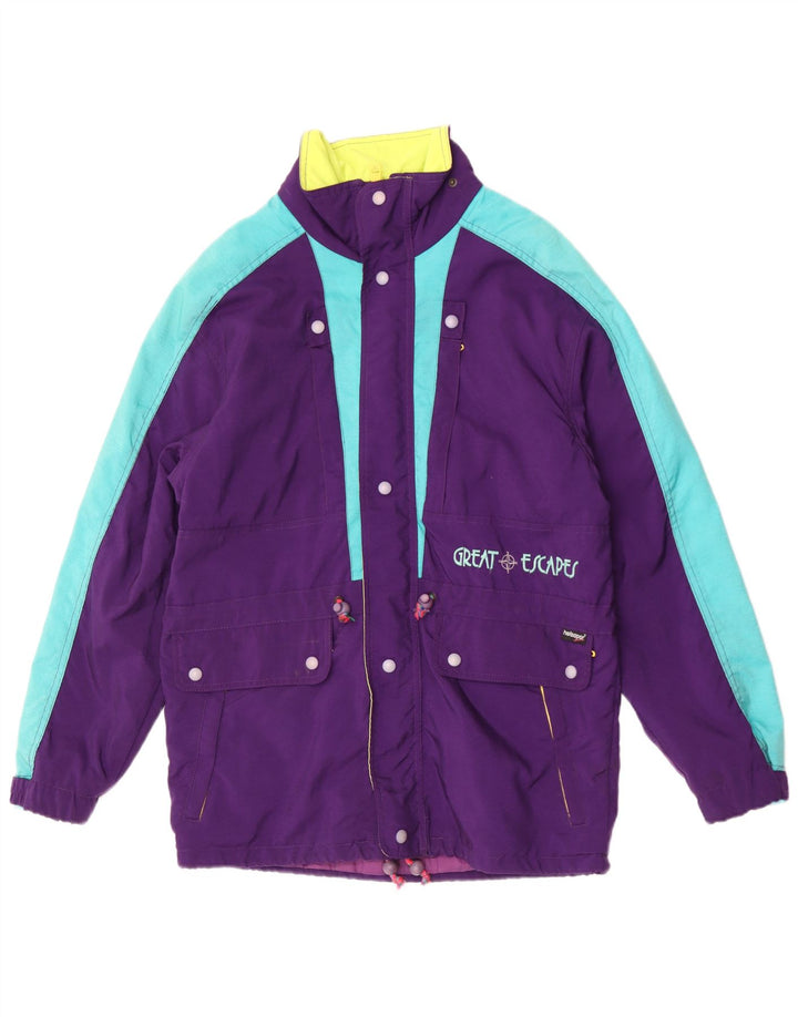 Giacca da sci da uomo Great Escapes IT 46 Small Viola Colourblock in poliammide