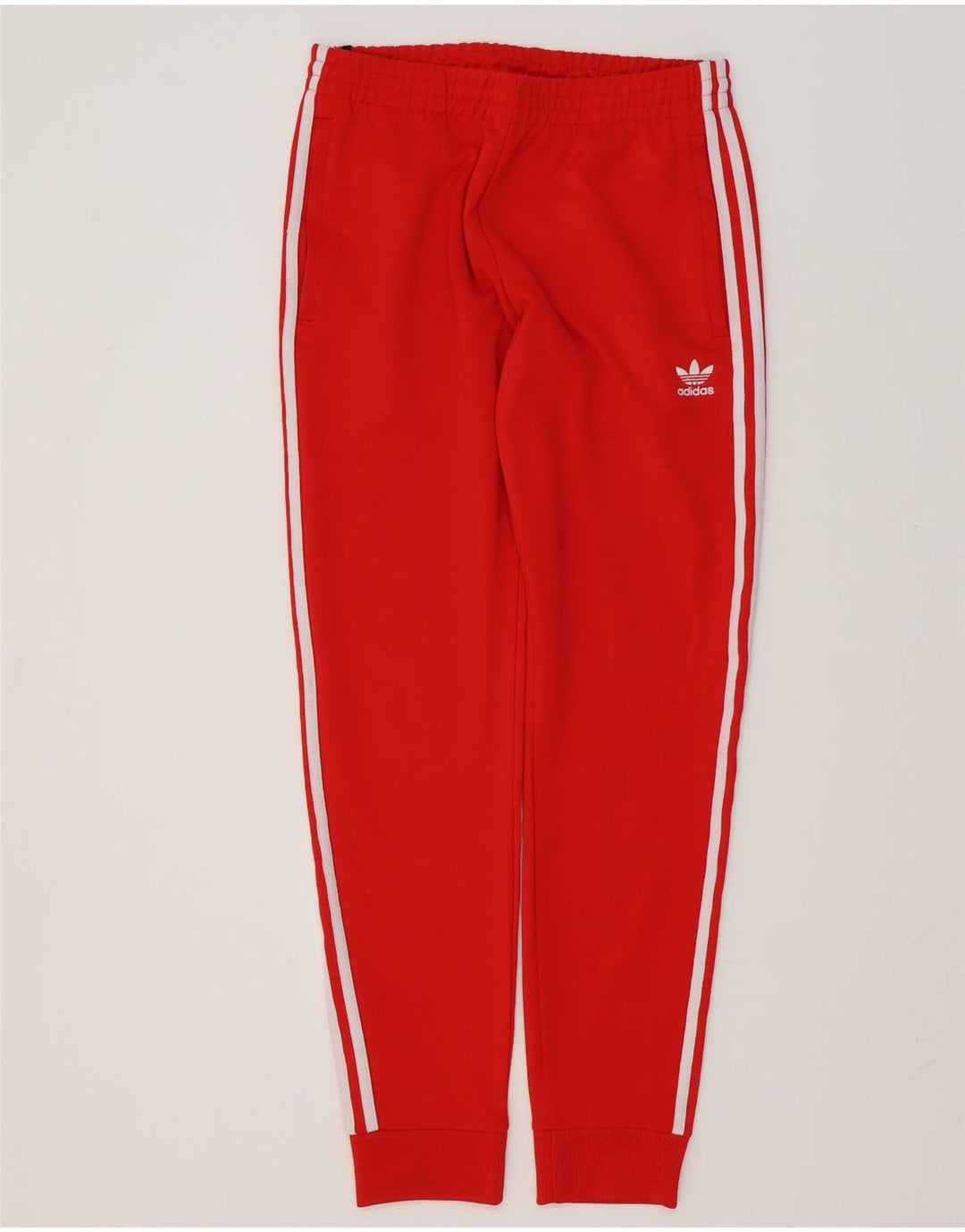 Pantaloni da tuta da uomo Adidas Joggers poliestere rosso medio