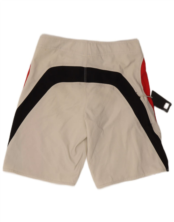 Pantaloncini casual grafici da uomo Bear W32 Poliestere color block bianco medio