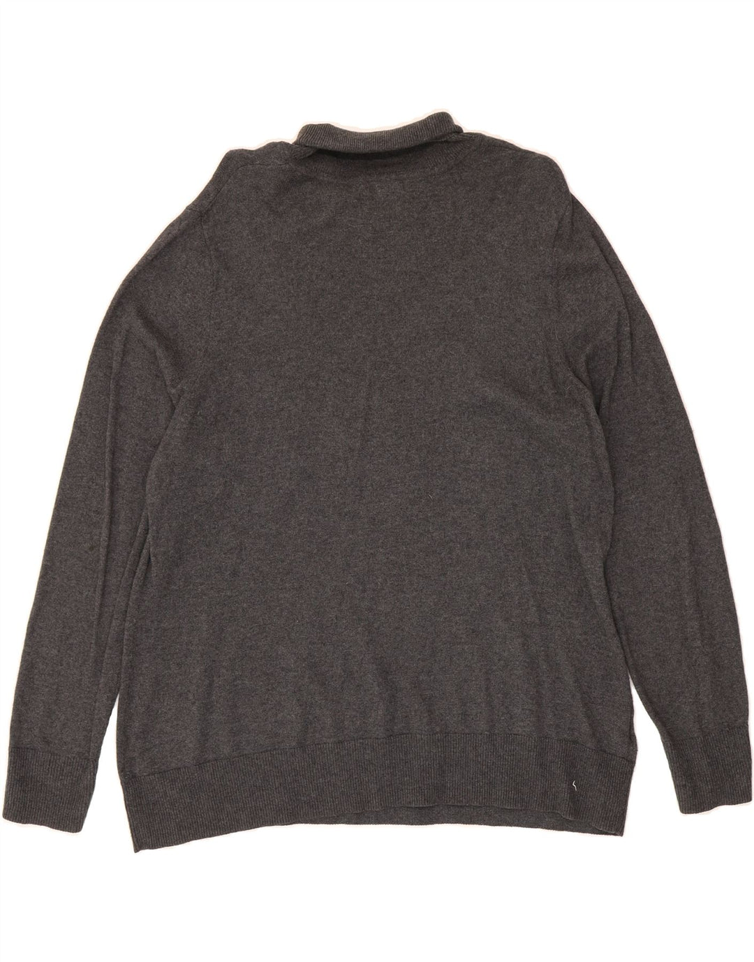EDDIE BAUER Womens Roll Neck Jumper Sweater UK 20 2XL Grey Cotton Vintage Eddie Bauer and Second-Hand Eddie Bauer from Messina Hembry 