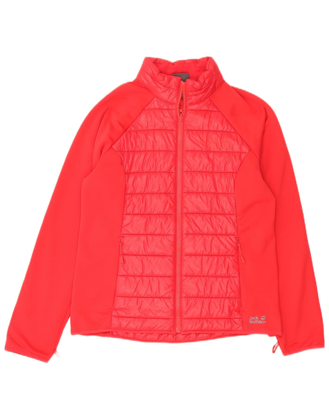 Giacca da tuta da donna Jack Wolfskin UK 16 Large Rosso Poliammide