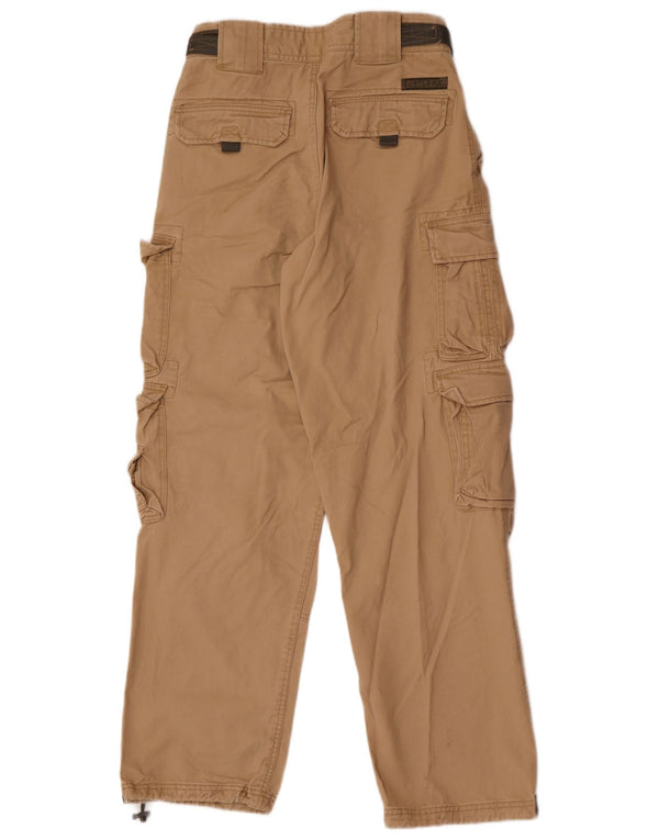 Pantaloni cargo dritti da uomo Jet Lag W32 L31 in cotone beige