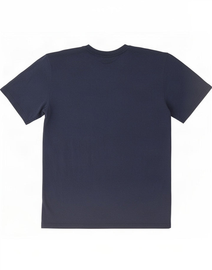 T-shirt grafica Nike da uomo Dri Fit Top medio in poliestere blu navy