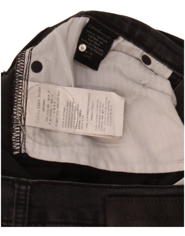 Jeans skinny da donna Calvin Klein US 6 Medium W30 L28 Cotone grigio